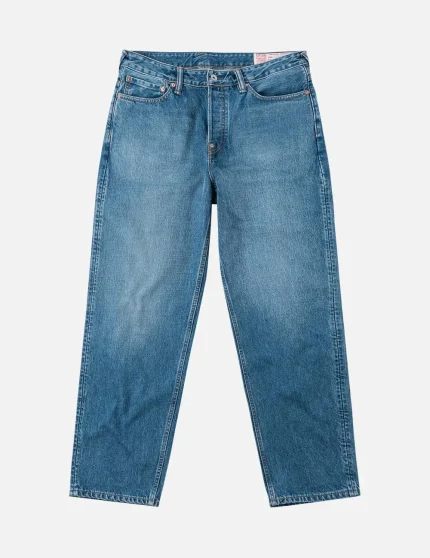 Evisu Light-washed Seagull Print Relax Fit Jeans #2030