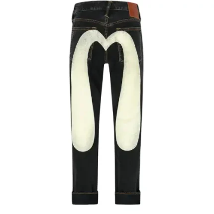 Evisu Daicock Print Baggy Fit Denim Jeans