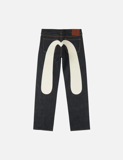 Evisu Daicock Print Baggy Jeans