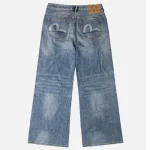 Evisu Seagull Printed Pocket Flare Jeans