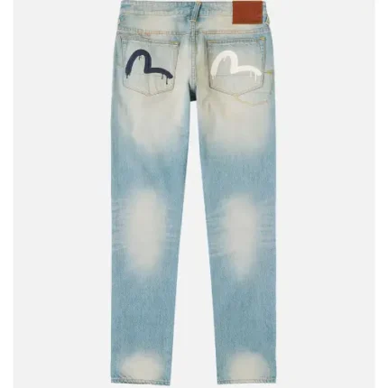 Evisu 7-Pocket Seagull Print Washed Jeans