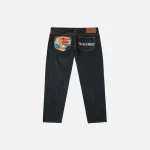 EvisuJeans Godhead Lion Dance and Logo Print Taper Fit Jeans back view