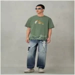 EvisuJeans Washed Distressed Daicock Relax Fit Jeans