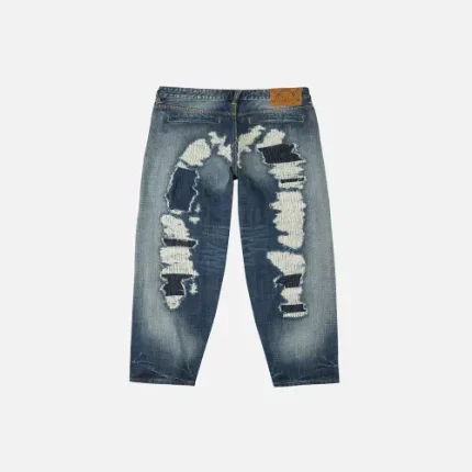 EvisuJeans Washed Distressed Daicock Relax Fit Jeans back view