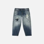 EvisuJeans Washed Distressed Daicock Relax Fit Jeans front view