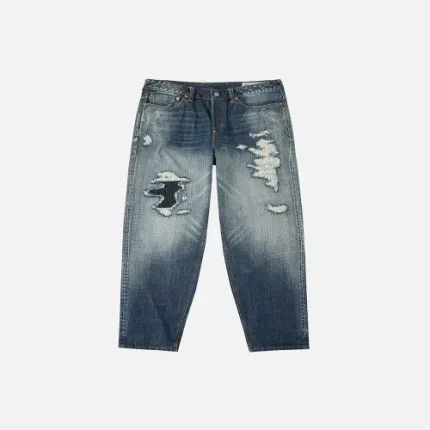 EvisuJeans Washed Distressed Daicock Relax Fit Jeans front view