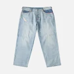 Evisujeans Daicock Sashiko Patchwork Jeans front view