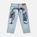 Evisujeans Daicock Sashiko Patchwork Jeans back view
