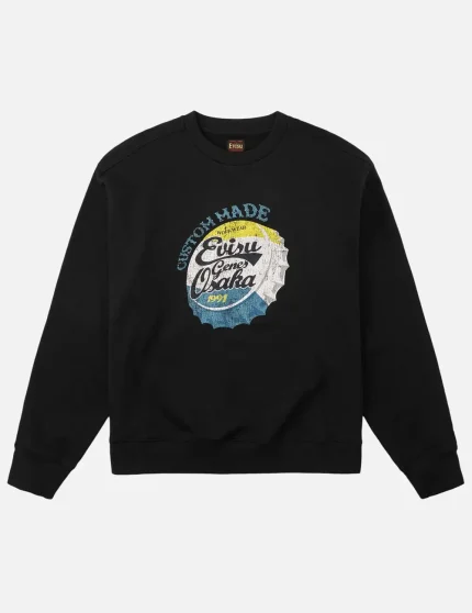 Evisu Osaka Soda Cap Sweatshirt front view
