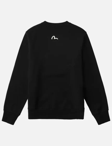 Evisu Embroidery Badge Fleece Sweatshirt back view