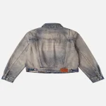 EvisuJeans Two Tone Washed Bondage Denim Jacket back view