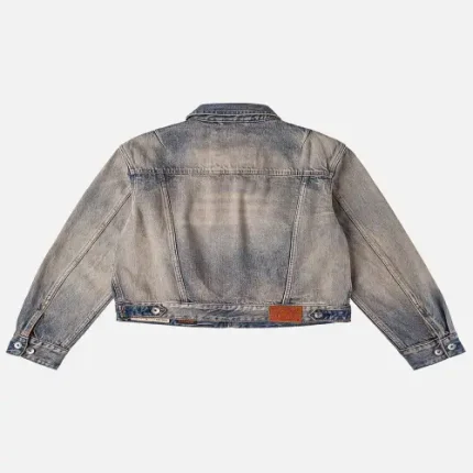 EvisuJeans Two Tone Washed Bondage Denim Jacket back view