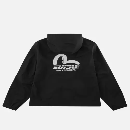 Evisujeans 2-Layer Athletics Outdoor Jacket Back Back view of 2-layer athletics outdoor jacket