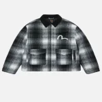 Front view of Evisujeans 3M Thinsulate checked work jacket
