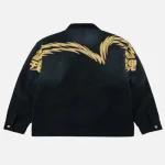 Back view of washed Lightning Daicock chore jacket