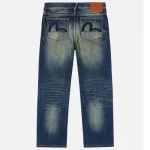 Evisu Dark Tone Washed Embroidery Jeans
