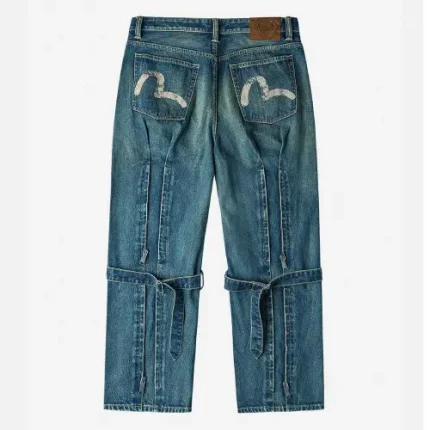 Evisu Washed Bondage Jeans