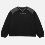 Evisujeans 3D Logo Sport V-Neck Long-Sleeve T-Shirt front view