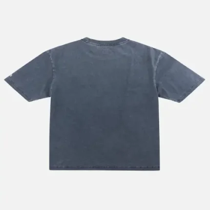 Back view of Washed EVISU Logo Seagull T-Shirt